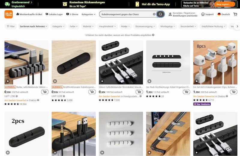 20€ Budget Was kann man auf Temu kaufen 2