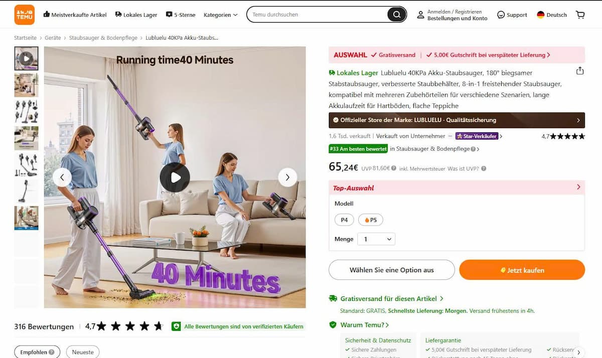 7 Tage Temu Einkauf 1