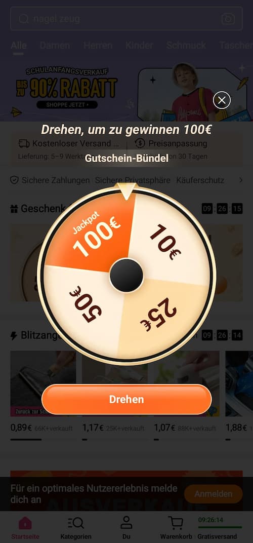 Beste Tageszeiten für Temu Schnäppchen 1