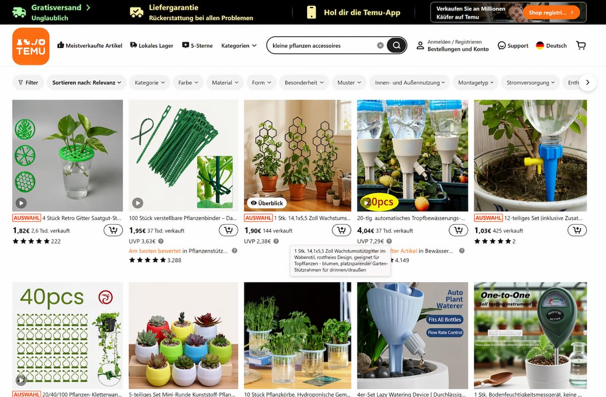 Die besten Schnäppchen unter 5€ auf Temu