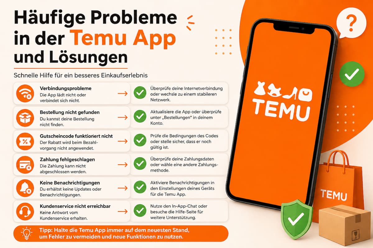 Häufige Probleme in der Temu App und Lösungen: Der große Ratgeber für ein reibungsloses Einkaufserlebnis