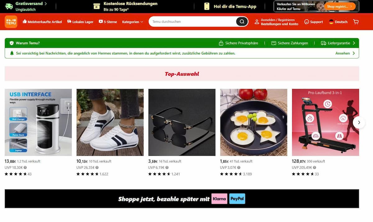 Kann man Temu ohne Anmeldung nutzen 1