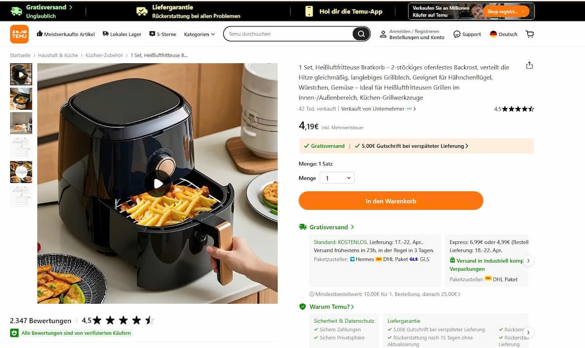 Kann man Temu ohne App nutzen 2