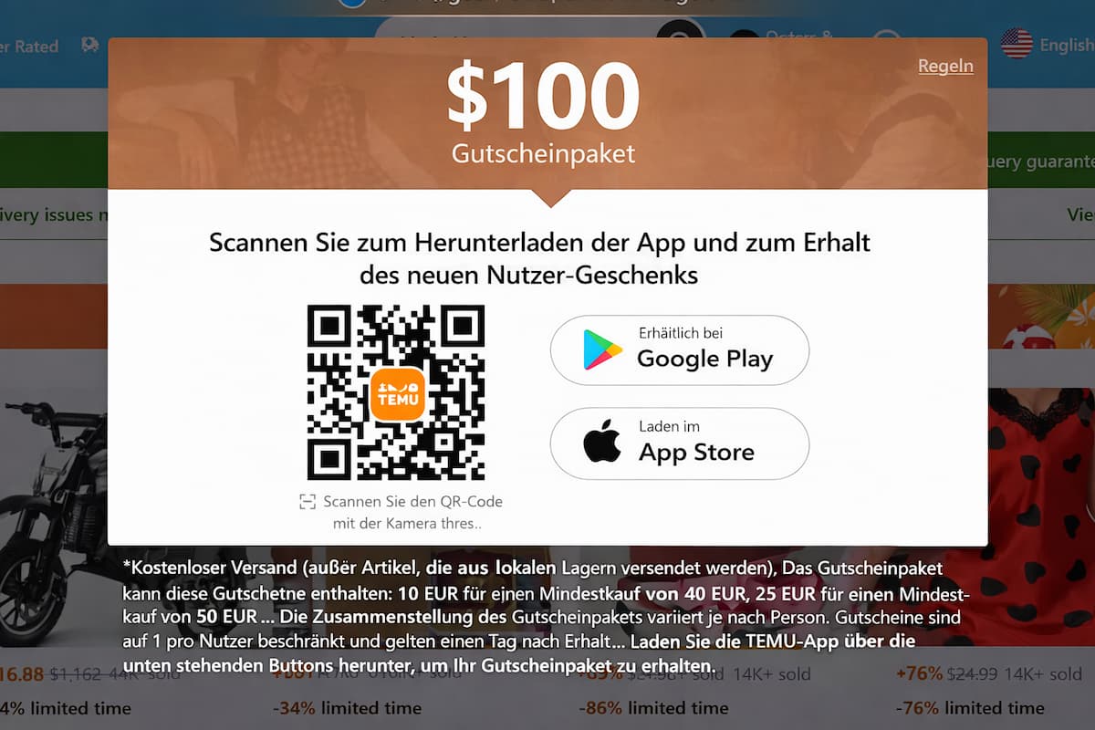 Kostenloser Temu-Artikelcode 1
