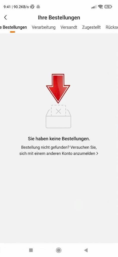 So findet man alle Bestellungen bei Temu 4