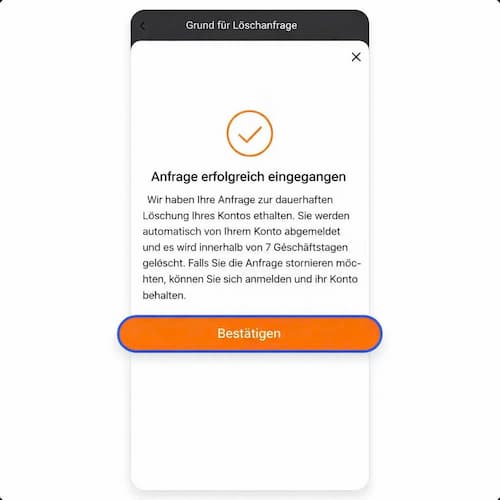 So löscht man ein Temu-Konto 11