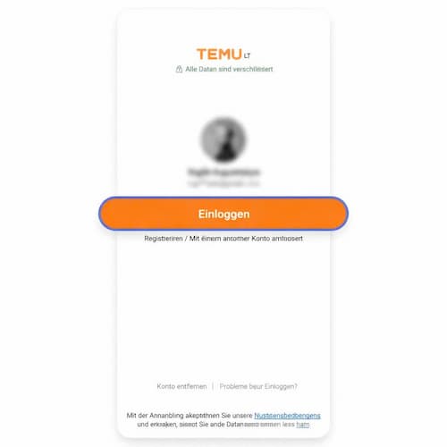 So löscht man ein Temu-Konto 4