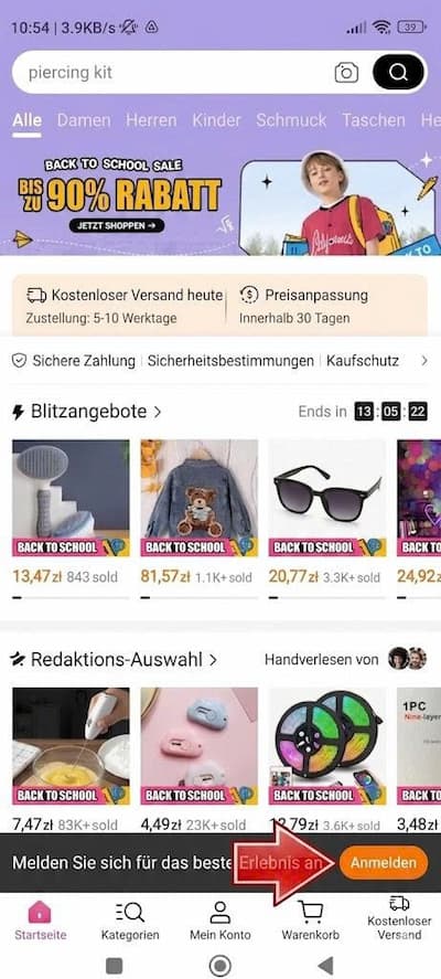 So setzen Sie Ihr Passwort bei Temu zurück 2