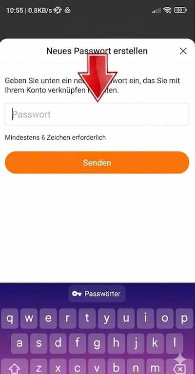 So setzen Sie Ihr Passwort bei Temu zurück 7