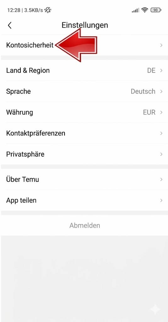 So verbinden Sie Temu mit Ihrem Google-Konto 5