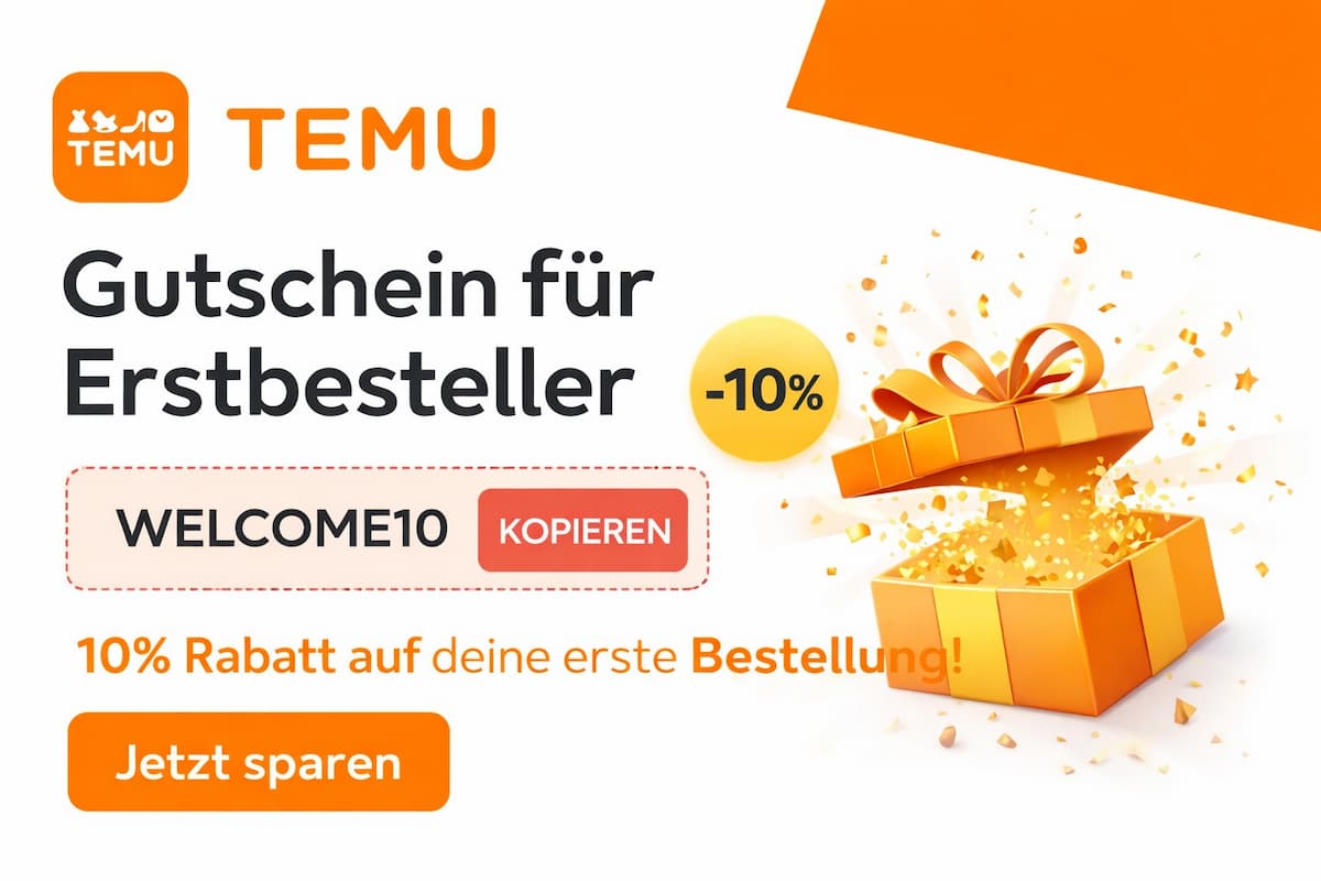 Temu Gutschein für Erstbesteller – So sparen Sie bei der ersten Bestellung