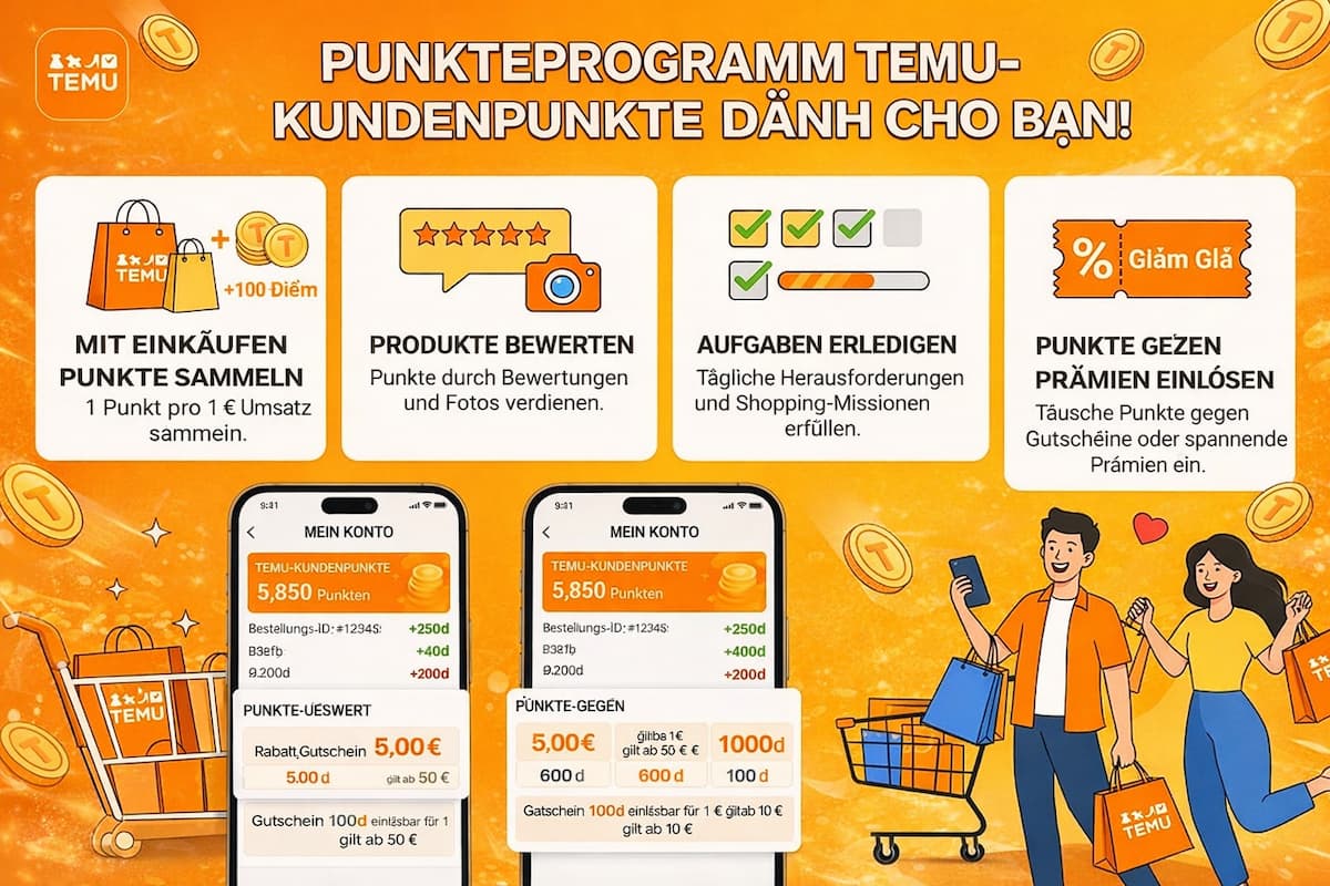 Temu-Kundenpunkte sammeln 1