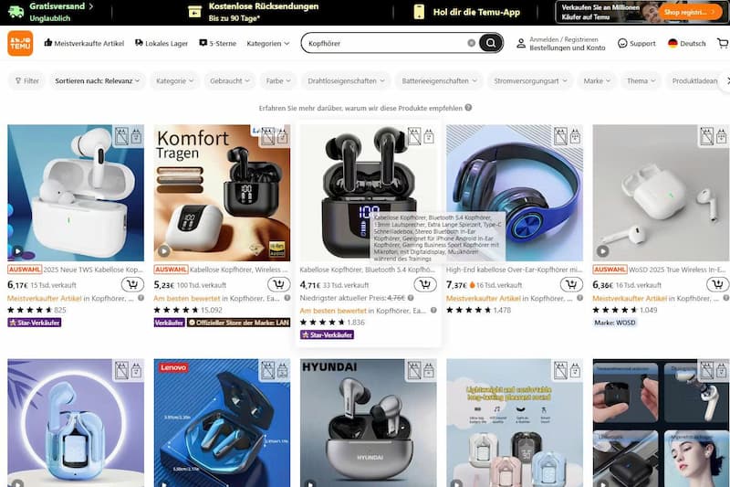 Top Produkte für Studenten auf Temu 3