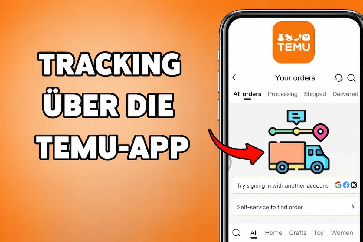 Tracking über die Temu-App