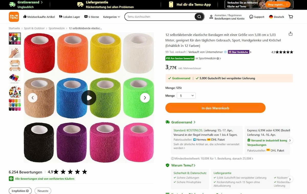 Versteckte Kosten bei Temu 2