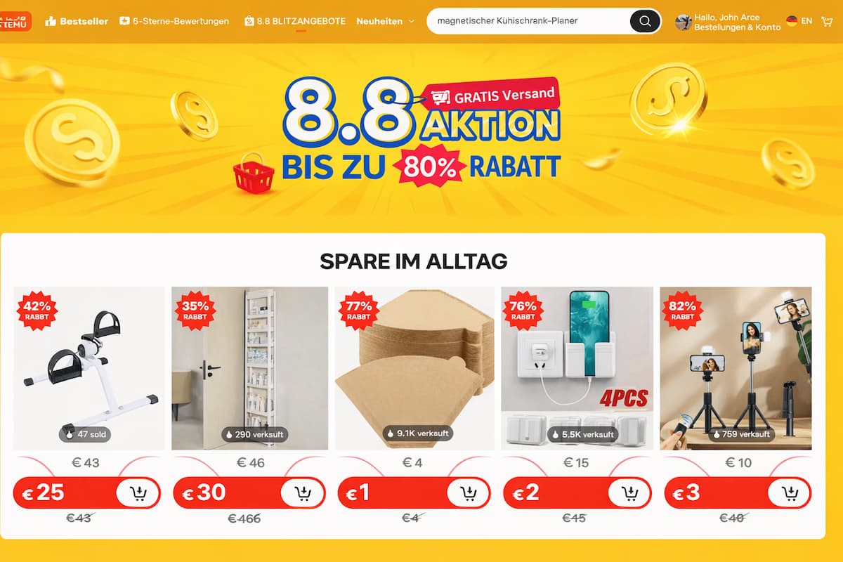 Wann gibt es die besten Temu Angebote 2