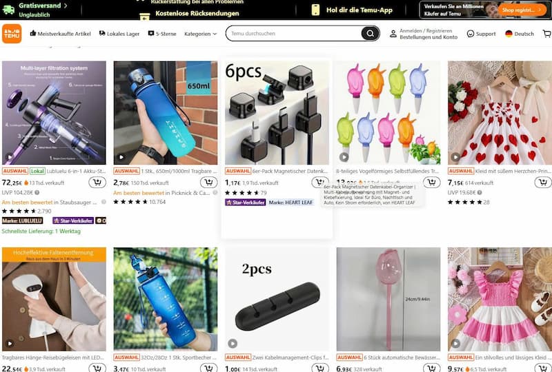 Warum manche Produkte auf Temu plötzlich verschwinden 1