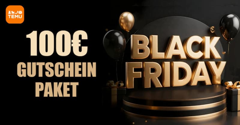 Was erwartet Sie beim Black Friday auf Temu?