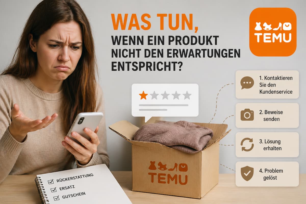 Was tun, wenn ein Produkt nicht den Erwartungen entspricht?