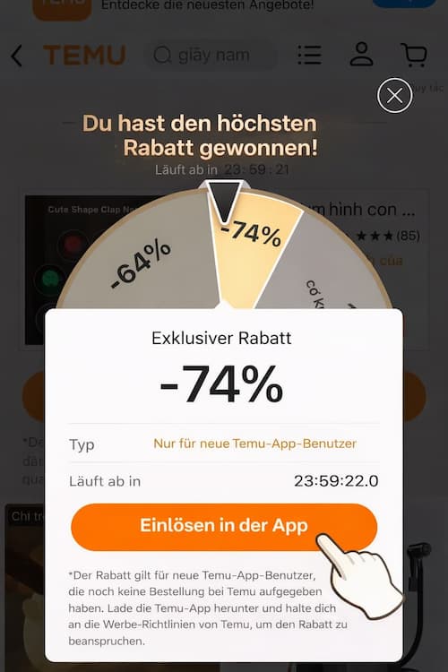 Wie oft kann man Temu Gutscheine nutzen 4