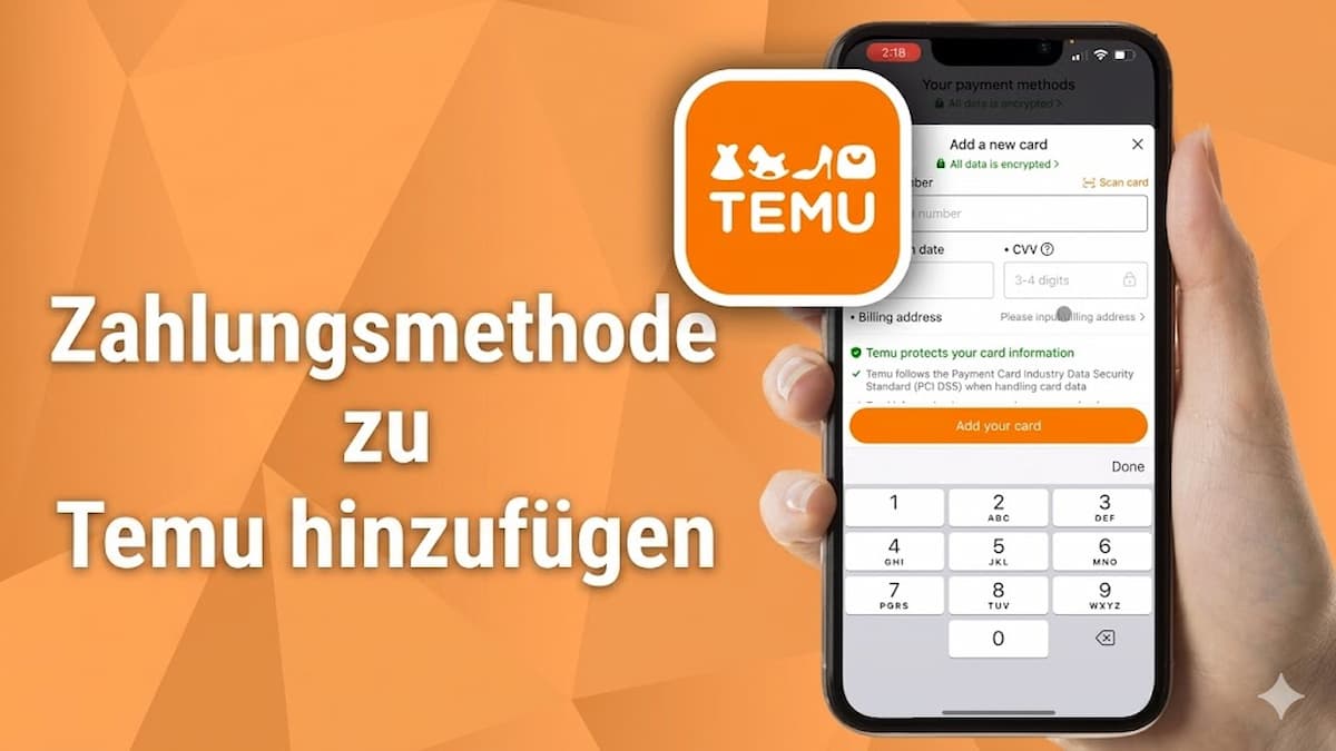 Zahlungsmethode zu Temu hinzufügen: So funktioniert es einfach