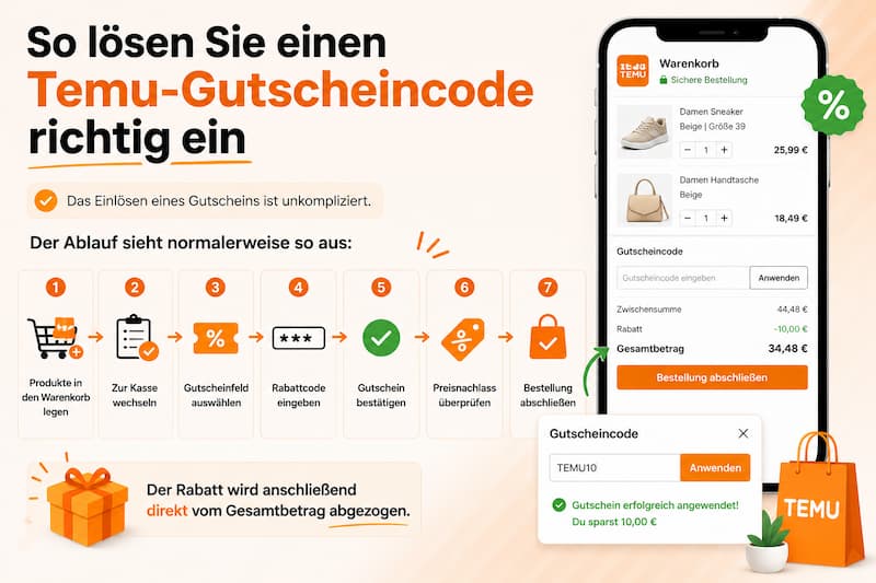 Neueste Temu-Gutscheincodes für Juni 3