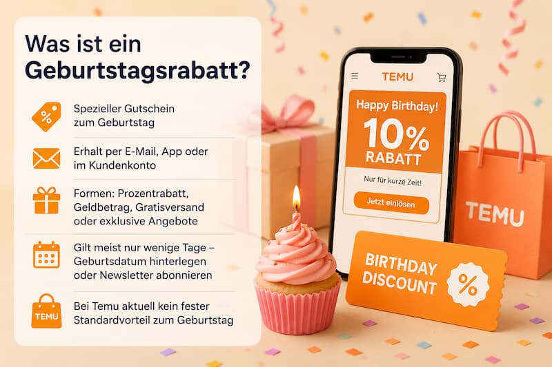 Temu Geburtstagsrabatt – Gibt es einen Geburtstagsgutschein 1