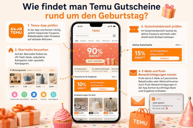 Temu Geburtstagsrabatt – Gibt es einen Geburtstagsgutschein 2