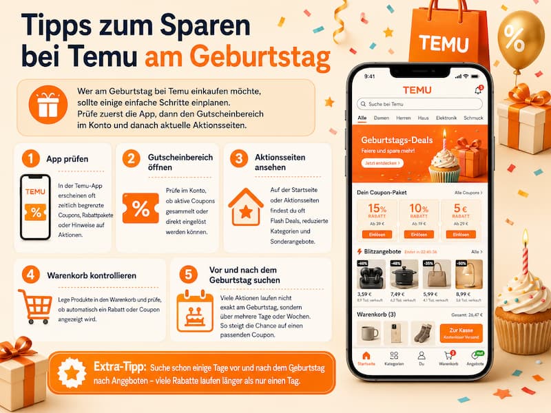 Temu Geburtstagsrabatt – Gibt es einen Geburtstagsgutschein 4