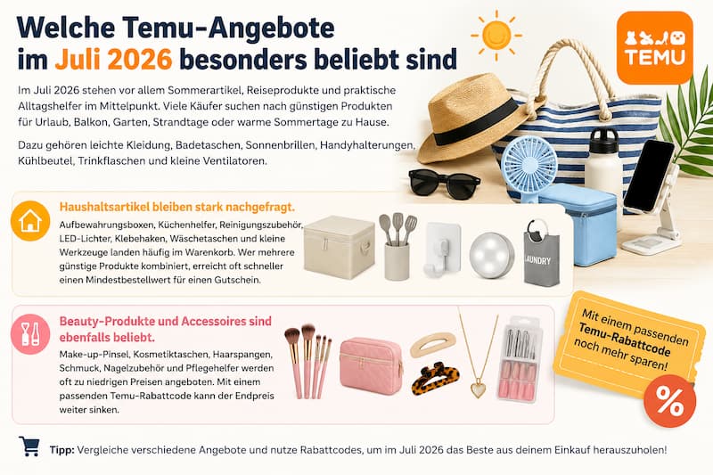 Temu-Rabattcodes Die heißesten Angebote im Juli 2026 1