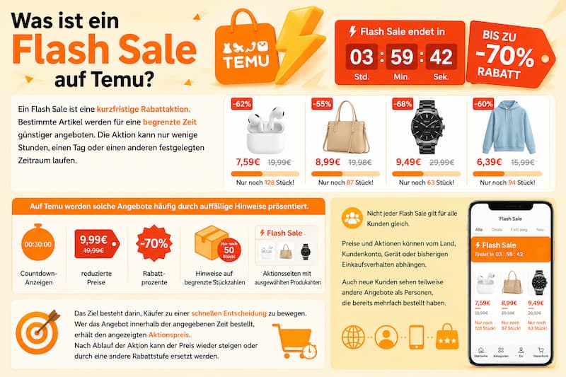 Wie funktionieren Flash Sales auf Temu 1