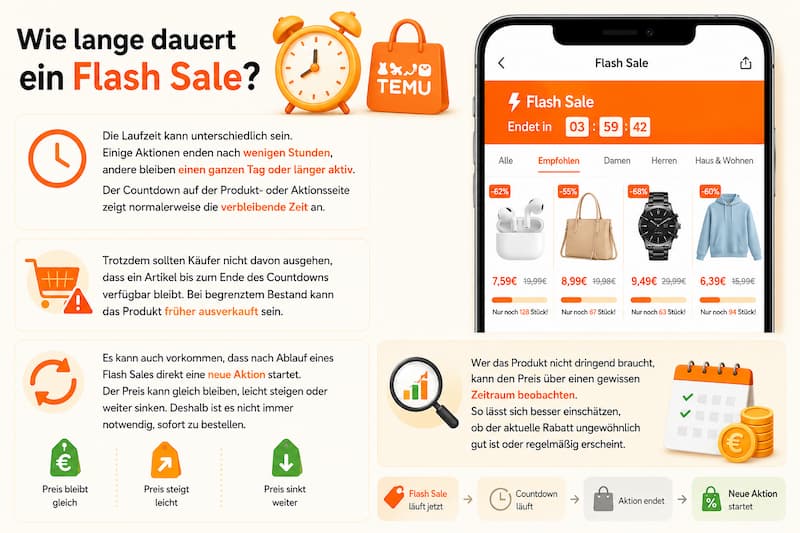 Wie funktionieren Flash Sales auf Temu 2